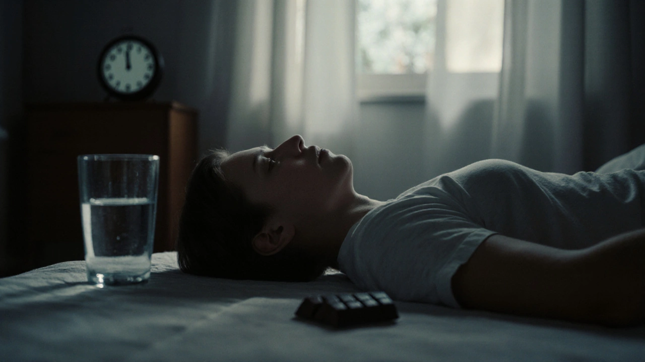 Mensch entspannt nach der Wirkung einer Cannabis-Edible in ruhiger Umgebung.