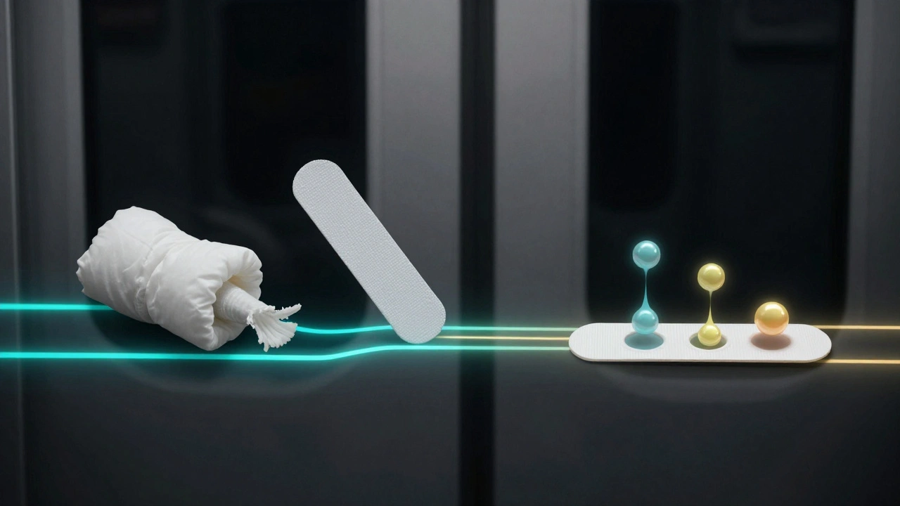 Kaugummi verwandelt sich von Schmutz zu medizinischem Hilfsmittel mit CBD-Molekülen.