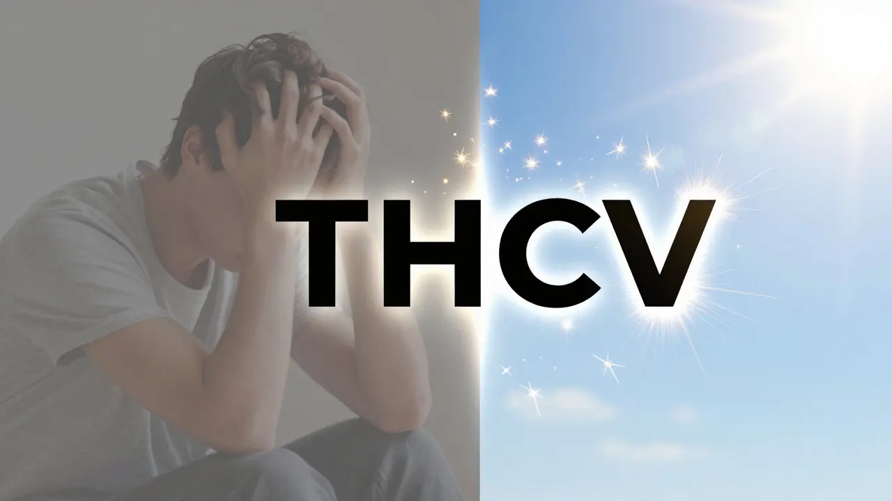 Vergleichsbild zwischen geistiger Benommenheit und der mentalen Klarheit durch THCV.