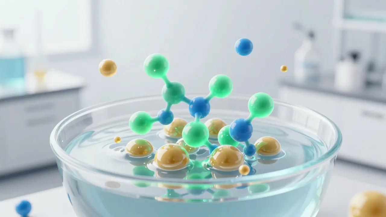Mikroskopische Visualisierung der Cannabinoid-Emulgierung